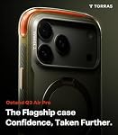 TORRAS Ostand Q3 Air Pro for iPhone 17 Pro Case with 360 Magnetic Stand, Dual Airbag Drop Protection, Fit for MagSafe, Camera Control Button, Shockproof Phone Case for iPhone 17 Pro, White