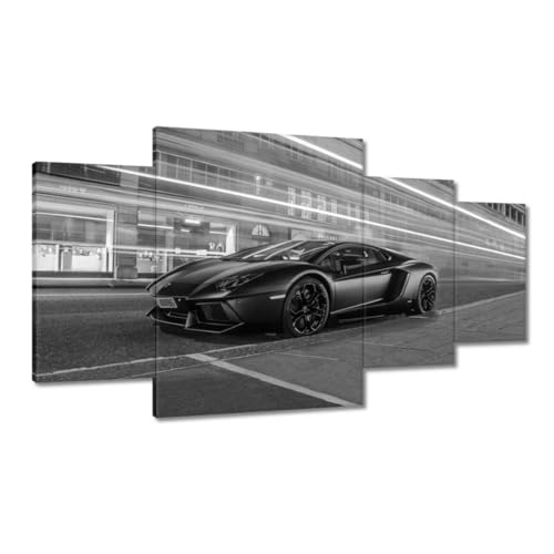 Peinture imprimee sur toile grand tableau deco pour habiller un grand mur vide 160x90cm voiture