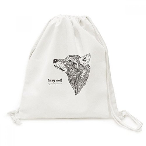 Sac de voyage en toile loup gris parfait pour vos randonnées