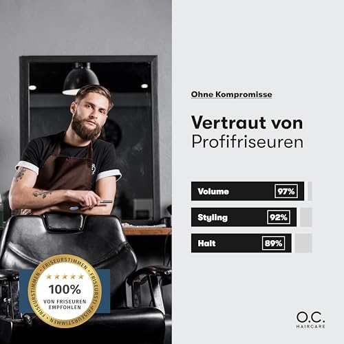 O.C. HAIRCARE Sea Salt Spray - 200ml Meersalz Spray für Haare - 30 Tage risikofrei testen - Volumen-Booster für ein volleres Haargefühl mit starkem Halt - 100% vegan & Made in Germany
