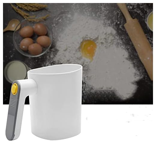 Kakalote Electric Sifter for Baking,Battery Operated Electric Flour Sifter,Ergonomic Handle,Cooking Baking Tool,Stainless Steel Fine Mesh Flour Sieve,Easy to Clean,Kitchen Utensil for Pastry Baking