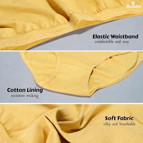 Image of Wearslim Premium Women Soft and Comfortable Women's Cotton Bikini No Show Panty | Ladies Invisible Breathable Briefs Soft Stretch Hipster Underwear