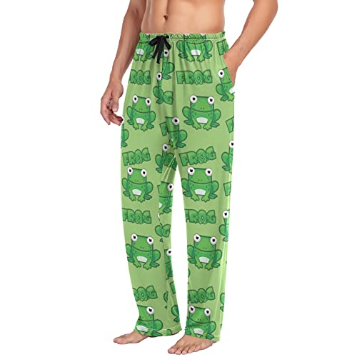 Princess Frogs Pajama Pants Mens Lounge Pants Super Soft Men Pajama Bottoms with Drawstring & Pockets4