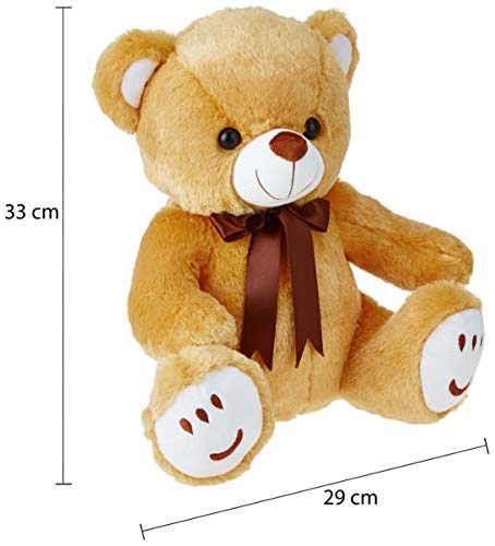 Image of HUG 'n' FEEL SOFT TOYS Teddy Bear, Cute, Soft Toy (33 Cm Brown), Great Birthday Gift