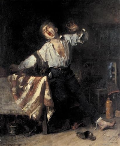 Tableau Mihaly Munkacsy Décoration Murale Salon et Bureau Toile 60x90cm