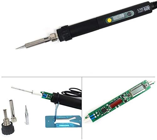 Soldering 220V 60W Digital Soldering Iron CXG DS60T anti-static Electric Iron Ceramic Heating Core Sleep Function Better Than GS60D - (Plug Type: CN)