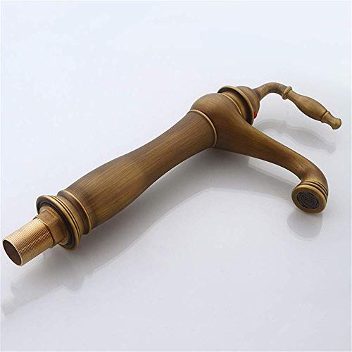 Robinet mélangeur eau chaude et froide au design antique pour table lavabo - 3