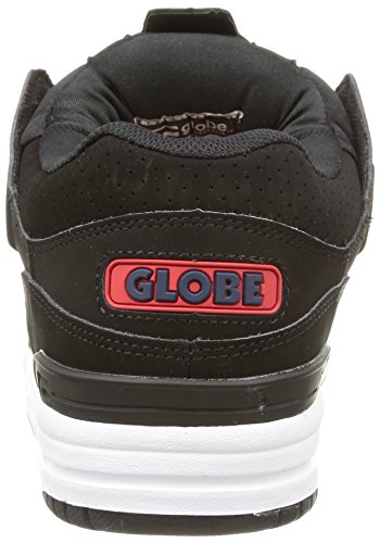 Image of Globe Fusion Skate Shoes Trainers - Black /Night /Red - UK 9 / US 10 / EU 43