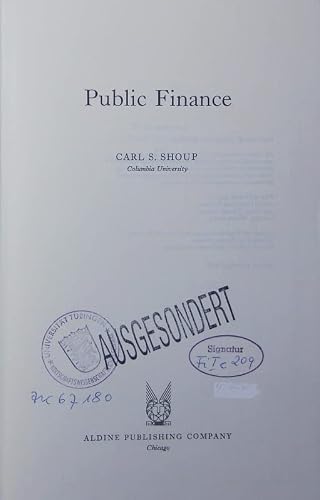 Public Finance 0297179055 Book Cover