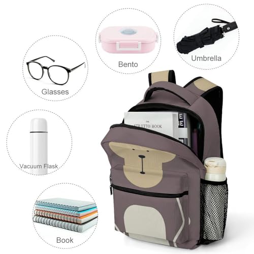 Monkey Backpack for School, Cute Monkey Animal Laptop Backpack Bookbag Computer Bag Travel Hiking Camping Daypack Shoulder Bag for Teenager Boys Girls Kids3