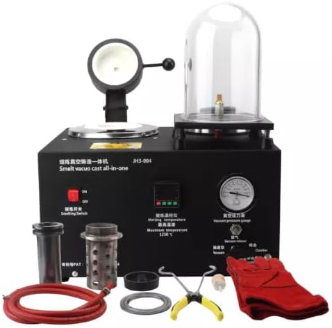2KG Jewelry Lost Wax Cast Combination Vacuum Investing Casting Smelting Machine