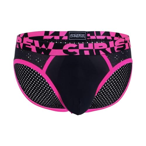 Andrew Christian ALMOST NAKED® Sports Mesh Brief, Black, Large