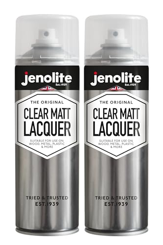JENOLITE Klarlack Spray | MATTES FINISH | 2x500ml | Transparenter Mehrflächen-Spray | Klarlack-Schutzspray | Verhindert Korrosion und UV-Schäden | Vergilbt nicht