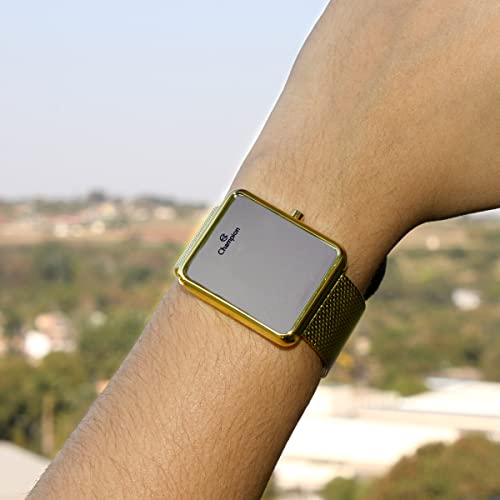 Relógio Digital Champion Dourado Espelhado Ch40080B