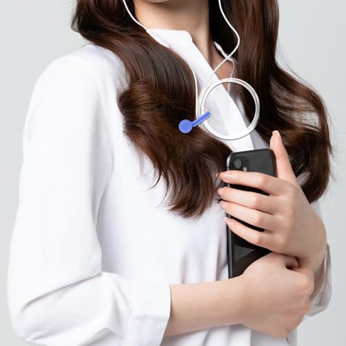 image for Ptwola 10 Pack Magnetic Cable Ties Reusable Cord Organizer Silicone Mu