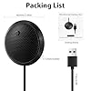HOTUT USB Microphone for Computer, Conference USB Microphone, 360° Omnidirectional Condenser PC Laptop Mic Mute Button with LED Indicator, for Online Calls/Class/Recording Video/Zoom Call, Plug & Play #1