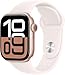 Produktbild Apple Watch Series 10 [GPS+ Cellular, 42mm] - Roségold Aluminum Case with with Roségold Sport band, M/L (Generalüberholt)