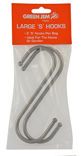 Green Jem Hwhookl-new Crochets"S", Argent, grande, Lot de 2 pièces Cover