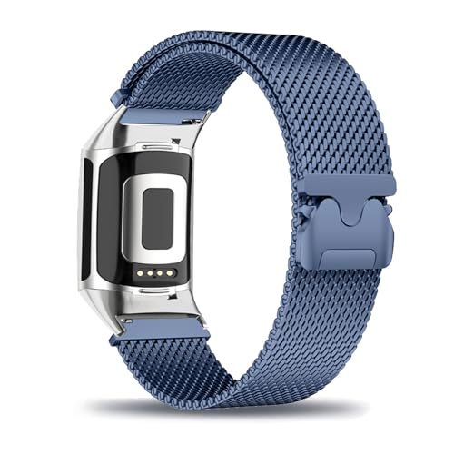 ZUOBNBP Metal Correa Compatible con Fitbit Charge 5 Correa de Reloj, con Ajustable Magnética Aceros Inoxidable Clásico Pulseras de Repuesto para Fitbit Charge 6 Banda (2)