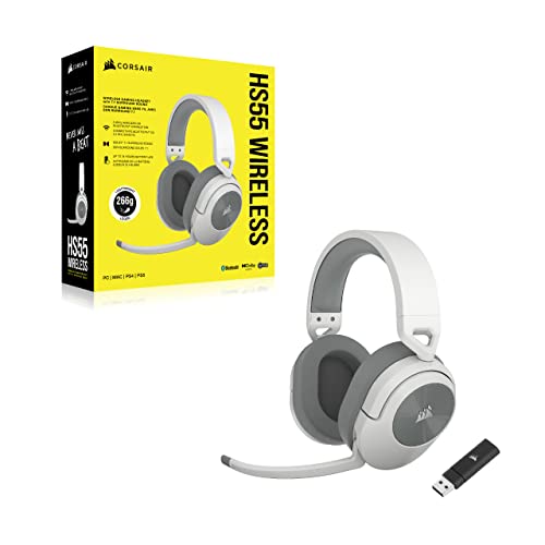 Corsair HS55 Wireless Multiplatform Lightweight Gaming Headset – White - image 7
