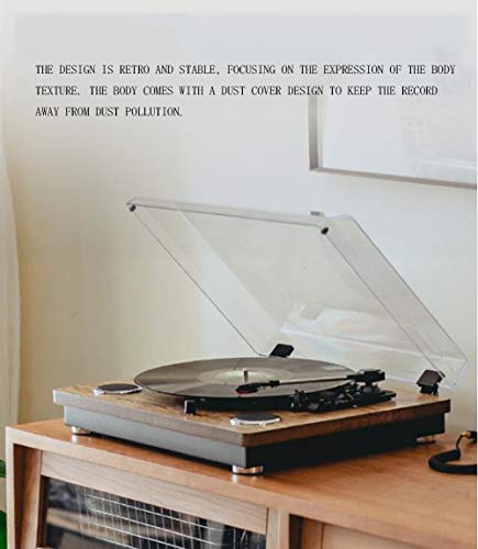 NAMSAR Vinyl Record Player, en Bois Massif phonographe, Vinyle Turntable, Soutien 7/10/12 Pouces Record, Trois Vitesses de Lecture 32/45/78, Support d’entrée Bluetooth - Les Beatles, Paul McCartney, John Lennon, RIngo Starr, George Harrison NAMSAR Vinyl Record Player, en Bois Massif phonographe, Vinyle Turntable, Soutien 7/10/12 Pouces Record, Trois Vitesses de Lecture 32/45/78, Support d'entrée Bluetooth – Image 3