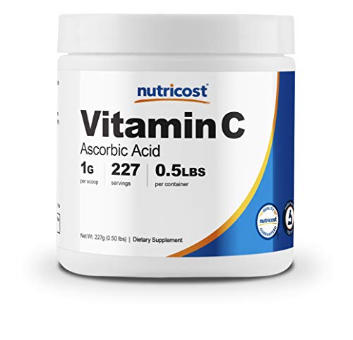 Nutricost Ascorbic Acid Powder (Vitamin C) 0.5 LBS (8 Ounce)