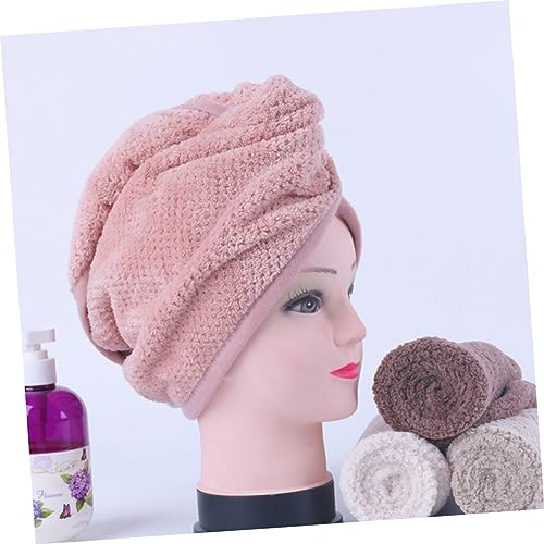 FOMIYES 6 Pçs Toalhas De Microfibra Cabelo De Microfibra Toalha De Cabelo Coral Turbante De Cabelo E