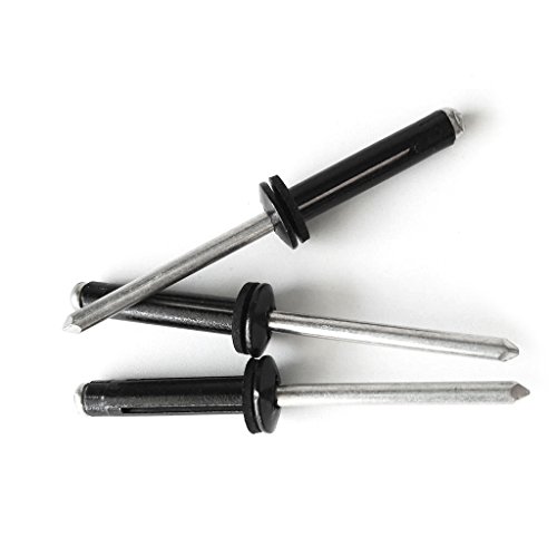 DECDEAL 20 PCS Black Tri Grip Rivet Deep Water Grip longo Tri-Grip Tri-Fold Tri Bulbo Montagem Rivet