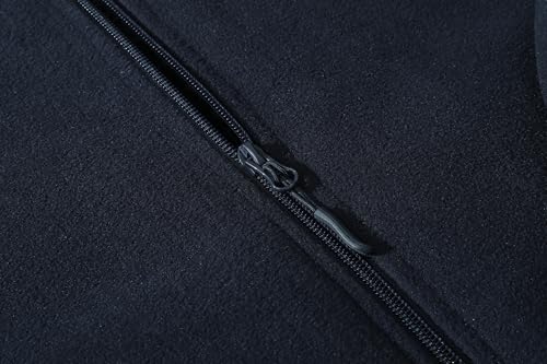 Men's Winter Outdoor Coat Full-Zip Heavy Fleece Jacket Warm Soft Fuzzy Winter Coat Sweatshirt with Pockets4