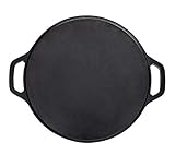 Highkind Pre-Seasoned Cast Iron Dosa Tawa with Premium Extra Coating (12 inches) Perfect for Cooking...