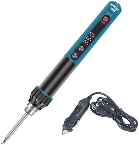 TOOLAE - CXG 968 Mini Portable Soldering Iron Intelligent Adjustable Constant Temperature Sleep Function LED Display Portable Weld Tool (CAR)