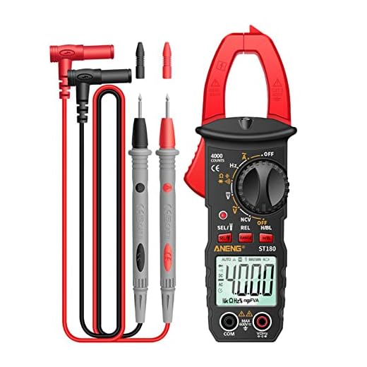 Alicate amperímetro,ANENG ST180 4000 Contagens Alicate Amperímetro Digital Multímetro Alicate Multímetro Voltímetro Amperímetro AC DC Tensão AC Medidor de Corrente NCV Tester Medidor universal Testador de corrente Clamp