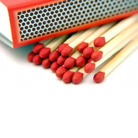 Image of Wood Safety Match Sticks with Cardboard Box, 210 Sticks