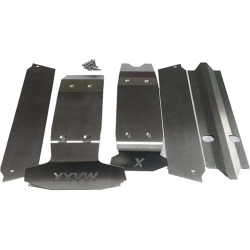 Stainless Steel Chassis Protector (Front+Center+Rear) Skid Plate -5pcs Set Full Protection Type for Traxxas X-Maxx XMAXX 6S 8S