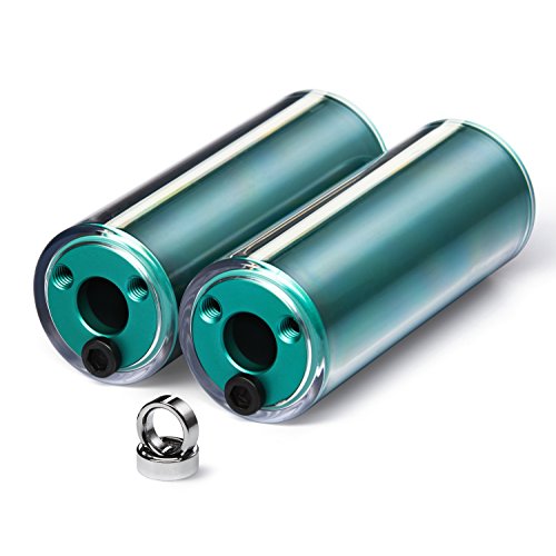 25NINE BMX Bike Pegs – Aluminum Core with PC Outer Sleeve – Teal