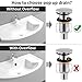 LightInTheBox Vessel Sink Drain Stoper with Overflow Chrome Finish Clic-clac Pop up Drain Catcher (Sink Drain) (Sink Drain)