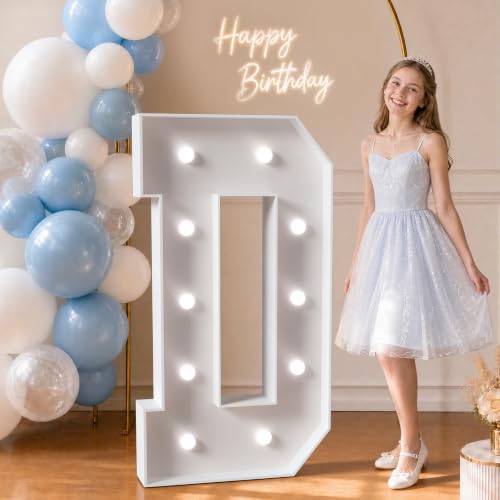 Tongjoy Marquee Letters 4 Feet Tall Large Light up Letters D for Decor