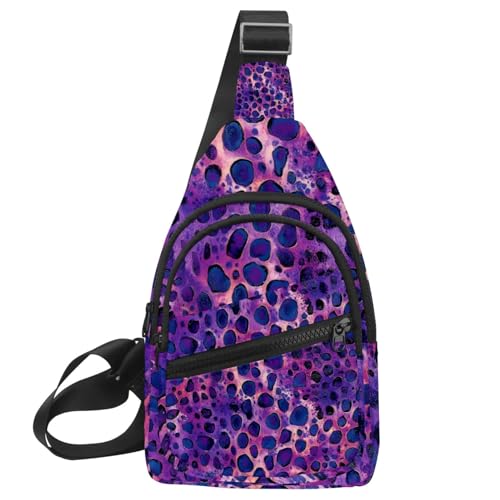 Sac de voyage léopard violet et randonnée pour explorer le monde avec confort et style