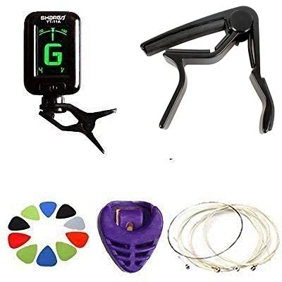 Guitar Pick (Combo 5)guitar tuner, string set,pick holder, guitar picks, guitar capo