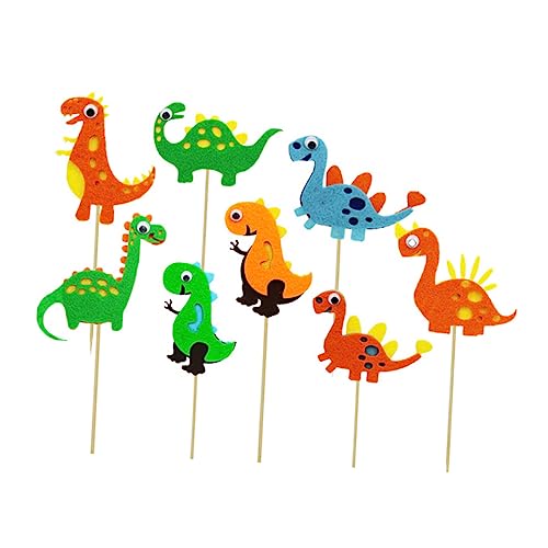 TEHAUX 8 Pçs De Inserção De Bolo Decoração De Frutas Decoração De Deserto Decoração De Animal Decora
