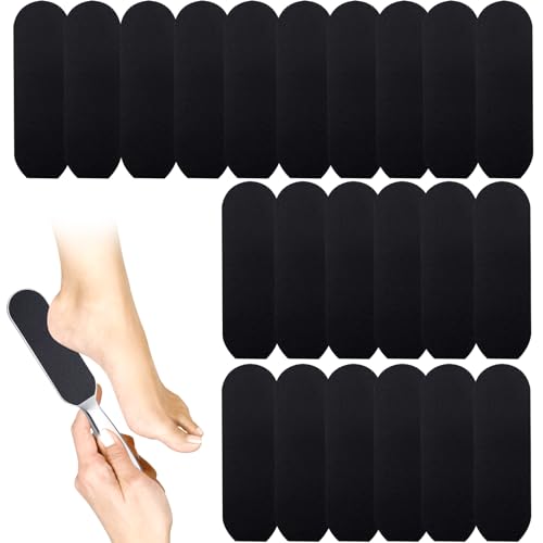 60 Pcs Foot Files Replacement Pads for Stainless Steel Foot Rasp File, VEGCOO Pedicure Foot File Refill Pads Callus Remover for Dead Skin, Professional Foot File Pads for Bath Pedicure Salon (L, #180)