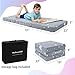 MeMoreCool Glow Star Pattern Foldable Floor Mattress for Kids, Trifold Nap Mat for Toddlers, Portable Daycare Sleeping Futon or Floor Bed, 57x22 Inch