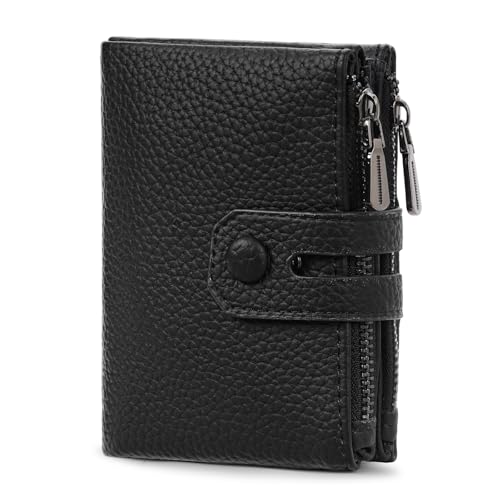 Image of Small Wallet for Women Card Holder with Double Zipper Pockets