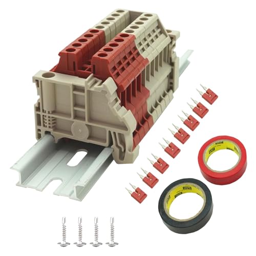 Borniers sur rail DIN Dinkle DK4N 6-20 AWG sectionneur électrique 60 A