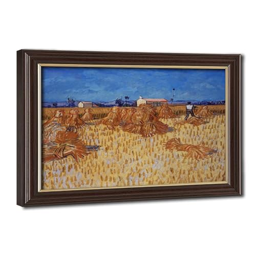 Impression sur toile récolte de maïs Provence Van Gogh : texture riche et couleurs vibrantes