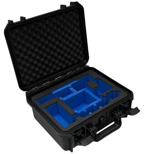 MC-CASES Maletín de transporte resistente para monitor Atomos Shinobi 7, espacio para accesorios, Negro , Estuche rígido