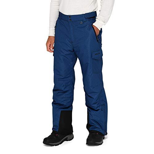 Arctix Men's Snow Sports Cargo Pants, Moguls Print Black, Large/Regular
