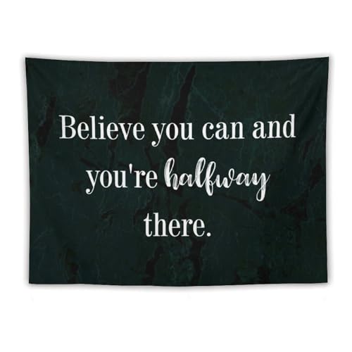 Tapiz para colgar en la pared Yelolyio de gran tamaño con mensaje motivador para el hogar