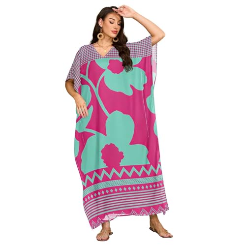 Cache-maillot confortable grande taille robe caftan anti complexe été - 2
