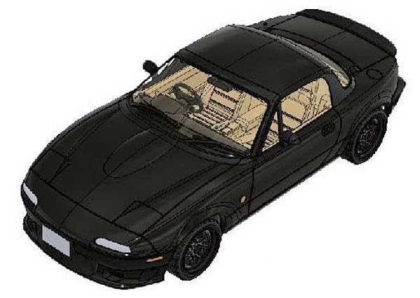Amazon.co.jp: 【ブリリアントブラック】1/64 マツダ